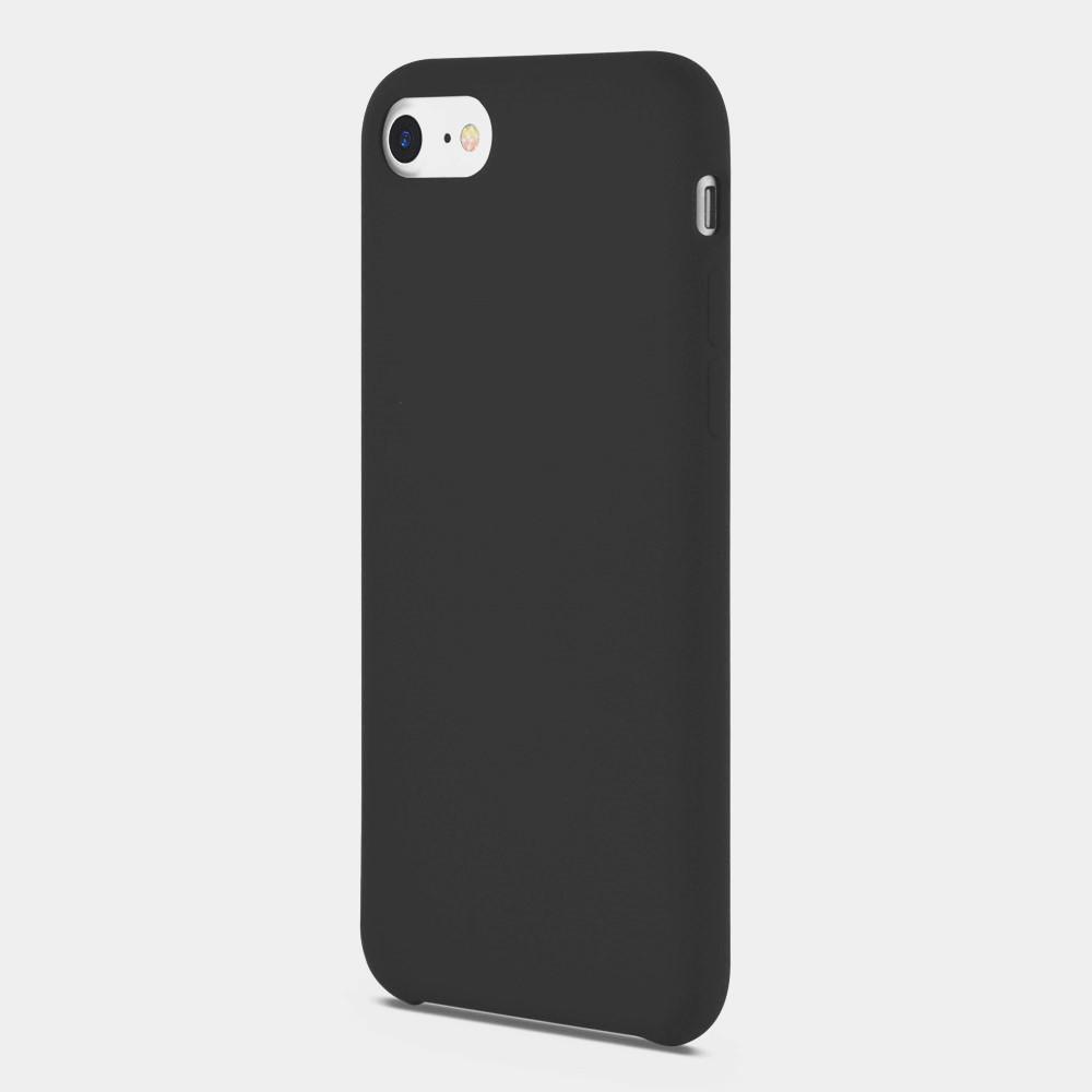 black liquid silicone iphone cover