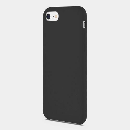 Black Liquid Silicone Phone Case for iPhone 6plus Cover