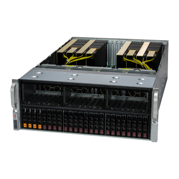 SYS-421GE-TNRT: A Powerful 4U Rackmount Blade Server with 32 DIMM Slots and 8TB Capacity, Equipped with 13 PCIe Gen 5.0 X16 FHFL Slots