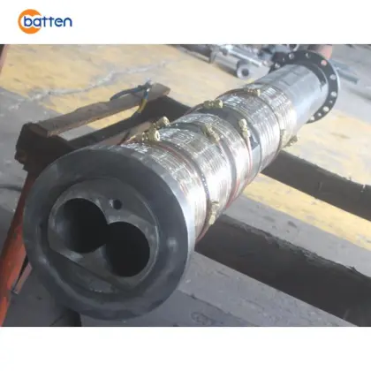 Jinhu D90/25 parallel double screw barrel for Jinhu plastic extruder