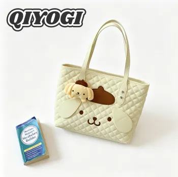 Lovely Cartoon pudding dog tote bag girl
