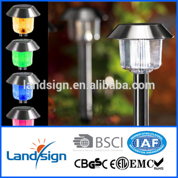 stainless steel solar garden lights