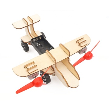 2020 New STEM Assembly DIY Twin-Engine Glide Taxiing Aircraft Toy