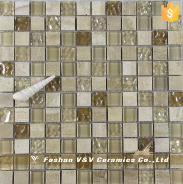 Foshan Wholesale Stonel Mix Glass Mosaic Tile For Wall Decoration