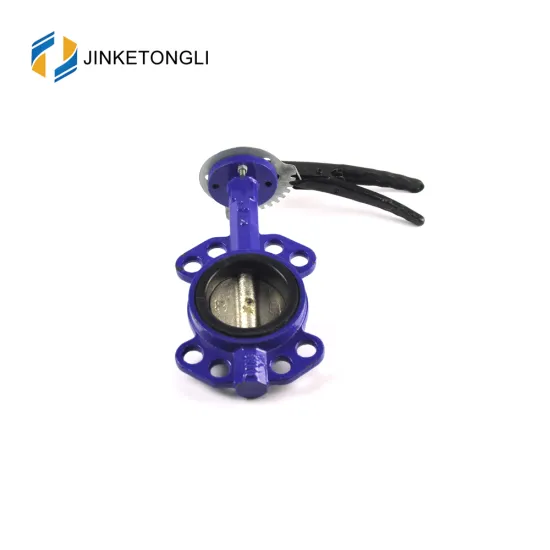 JKTLWD055 triple offset cast iron pneumatic butterfly valve