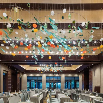 Colorful Aristic Decoration Hotel Chandelier Banquet Hall