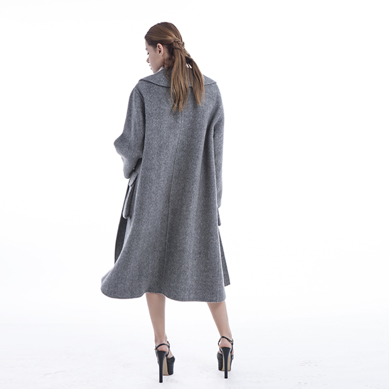 New Model Grey Cashmere Winter Outwear