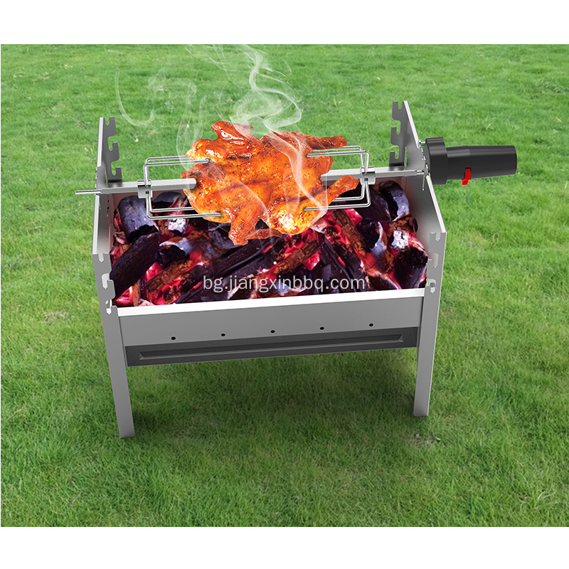Преносимо скара за пикник на дървени въглища Швейцарско барбекю