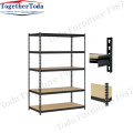 Five levels of adjustable metal shelves Shop shelf