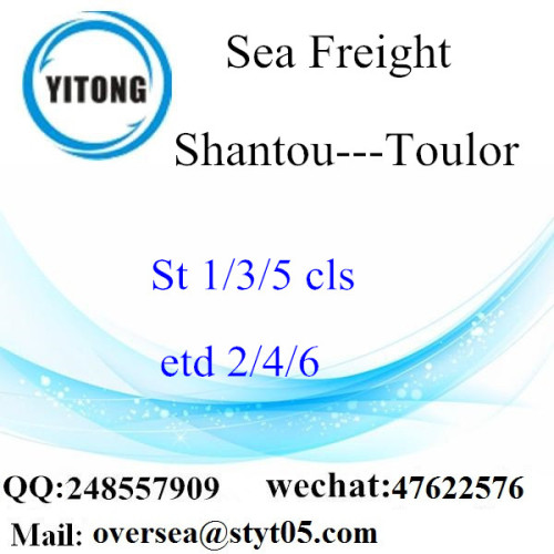 Consolidation de LCL du port de Shantou à Toulor