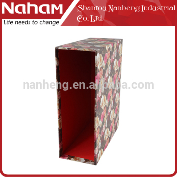 Flower Cardboard Paper File Storage Box, File Folder Box