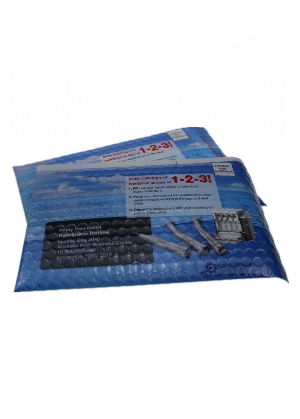 Plastic padded bubble mailers for detal tools packaging