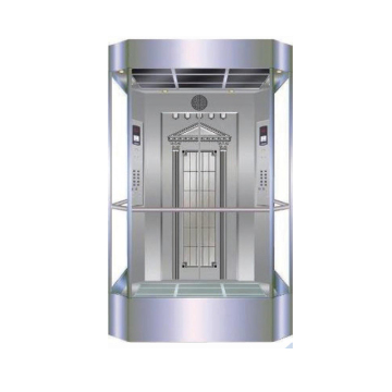 Customized Glass Cabin Panoramic Passenger Sightseeing Elevator Lift for Luxury Decoration