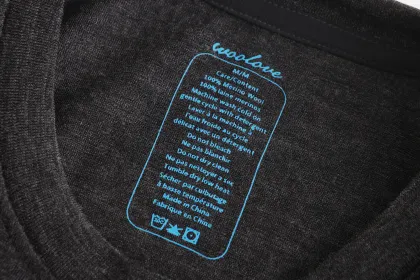 High Quality Custom LOGO Men's Merino Wool Crew Neck Base Layer Top - WOOLOVE Underwear