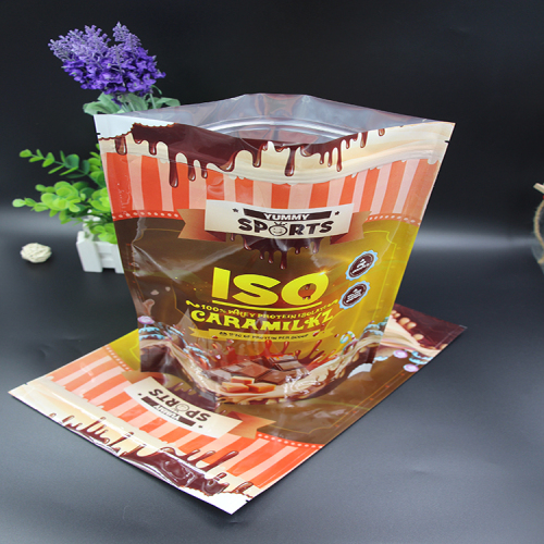 Mat Säker Laminerad Material Ziplock Plast Matväska För Choklad 2kg
