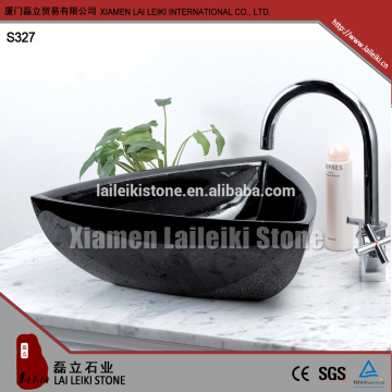 High grade soft sheen marble granite black stone sink