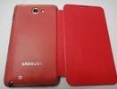 Anti-scratch Red Iphone Protective Covers Pu Leather Case For Samsung I9220