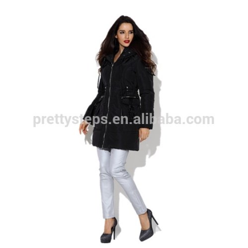 Pretty steps high quality Lightweight enough with zipper big pockets A-Line Down Coat winter 2015