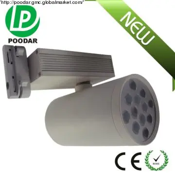 Dimmable white CREE tracklight 12*3w