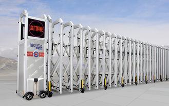 Powder Coating Expandable Electric Retractable Gate , Multi