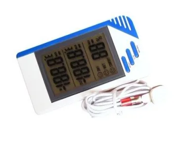 Calendar Alarm Indoor Outdoor Lcd Digital Thermometer For Kitchen Hygrometer