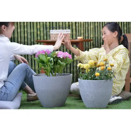 Greenship Indoor and Outdoor Decorative Flower Pots and Planters for Plants