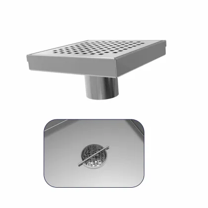Black Stainless Steel Invisible Bathroom Floor Drain for Showers