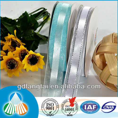 colorful attractive wide organza ribbon for packing and decoration
