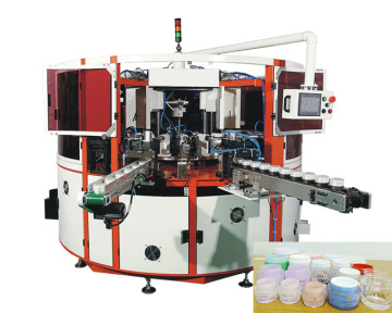 Macchina per serigrafia UV per bottiglie di vasetti di tubetti