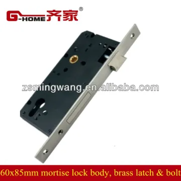 6085 lock body mortise lock door lock with brass latch and bolt