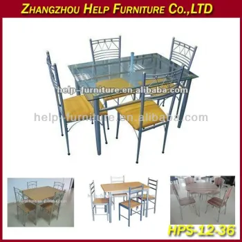 4 chairs for Glass Dining table set