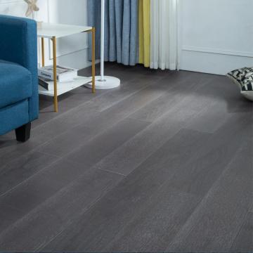 Dark grey engineered walnut hardwood flooring