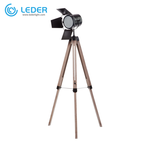 LEDER Decorative Wooden Floor Light