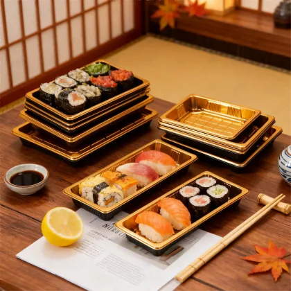 Super Luxury Golden Packaging Sushi Box