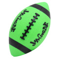 Green led light up bright glowing illuminated football that glows in the dark