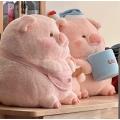 Chubby piggy plush doll
