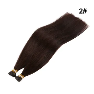 Wholesale Price Full Cuticle Aligned Virgin Remy Russian Human Hair 20inch 1g/strand Pre Bonded I Tip Hair Extensions #1B