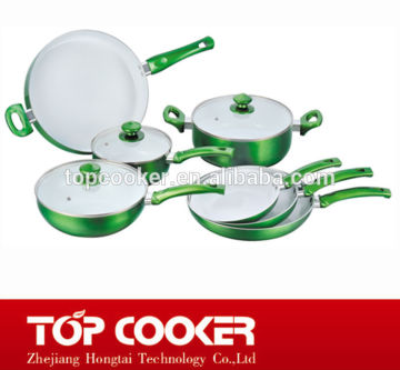 Best Popular Press Aluminum Metallic Painting Cookware Set