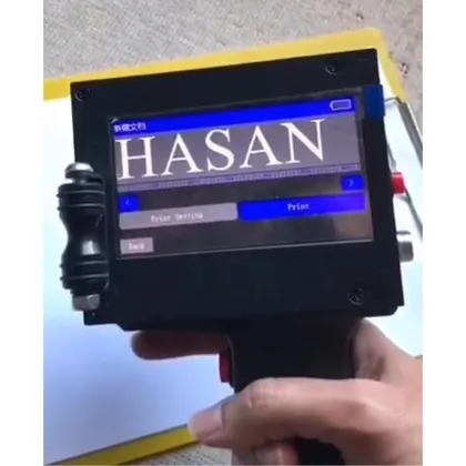 Handheld Inkjet Printer with 25.4mm Expiry Date Label Printing