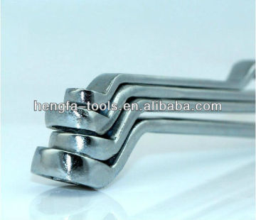 forged double box end wrench, double offset ring spanner,hand tools, carbon steel