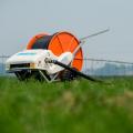 Avoiding crop damage, fully automatic braking, unmanned sprinkler irrigation machine Aquago 50-90