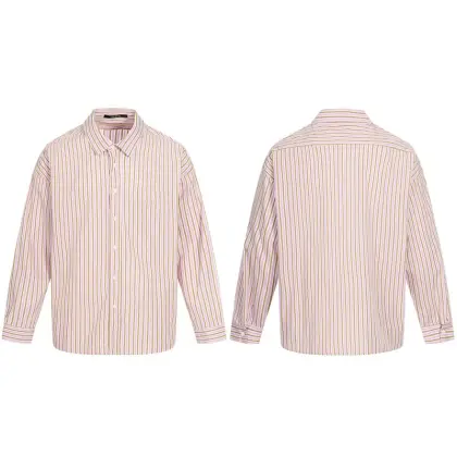 long sleeve pinstripe shirt men