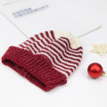 autumn winter striped knitted hat