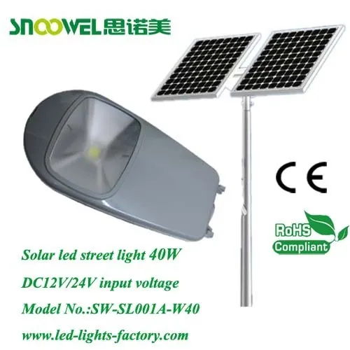 Dc12v 24v 36v 40w Led Streetlight Fixtures 