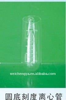 Round bottom centrifuge tube with scale