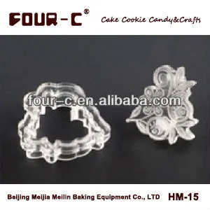 Acrylic flower cupcake lace cutter,food grade cake decorating cutter