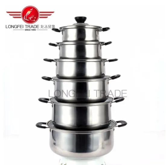 2018 Hot Sale Stainless Steel Cookware Pot Set