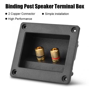 Acoustic Components for HiFi Speaker 2 Copper Binding Post Terminal Cable Connector Box Shell Acoustic Components