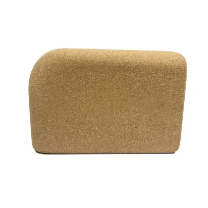 Custom Print Round Corner Curved Cork Yoga Bricks and Blocks