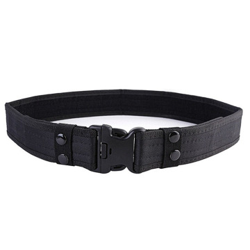 Powerful Men's Tactical Waist Belt: Heavy Duty, Adjustable Nylon Webbing for Outdoor Training and Strength Enhancement